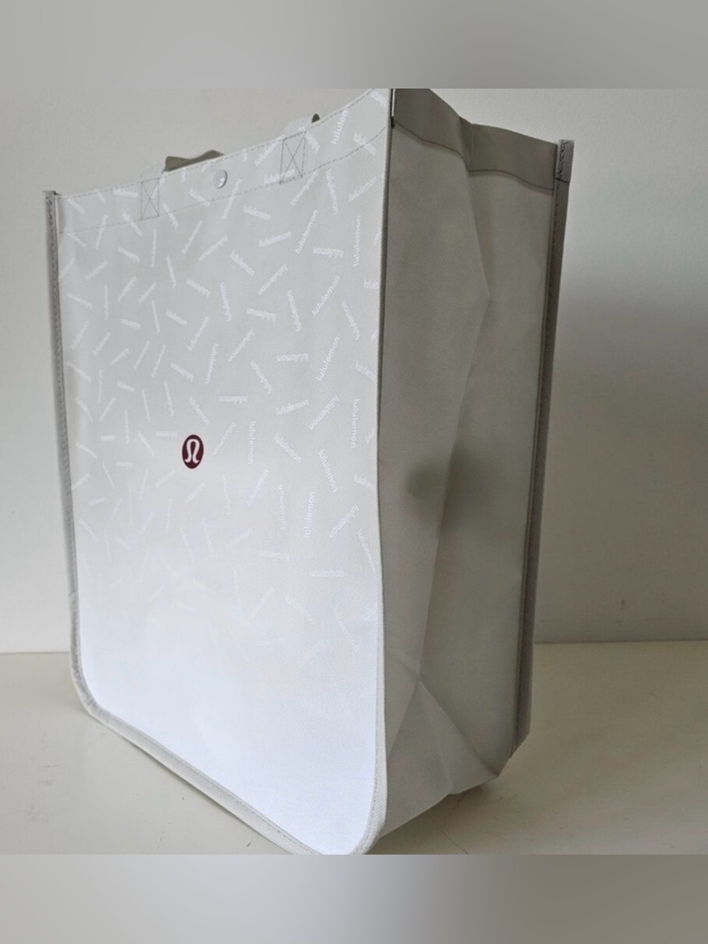Lululemon White Logo Large Tote Bag Holiday Collection 2025